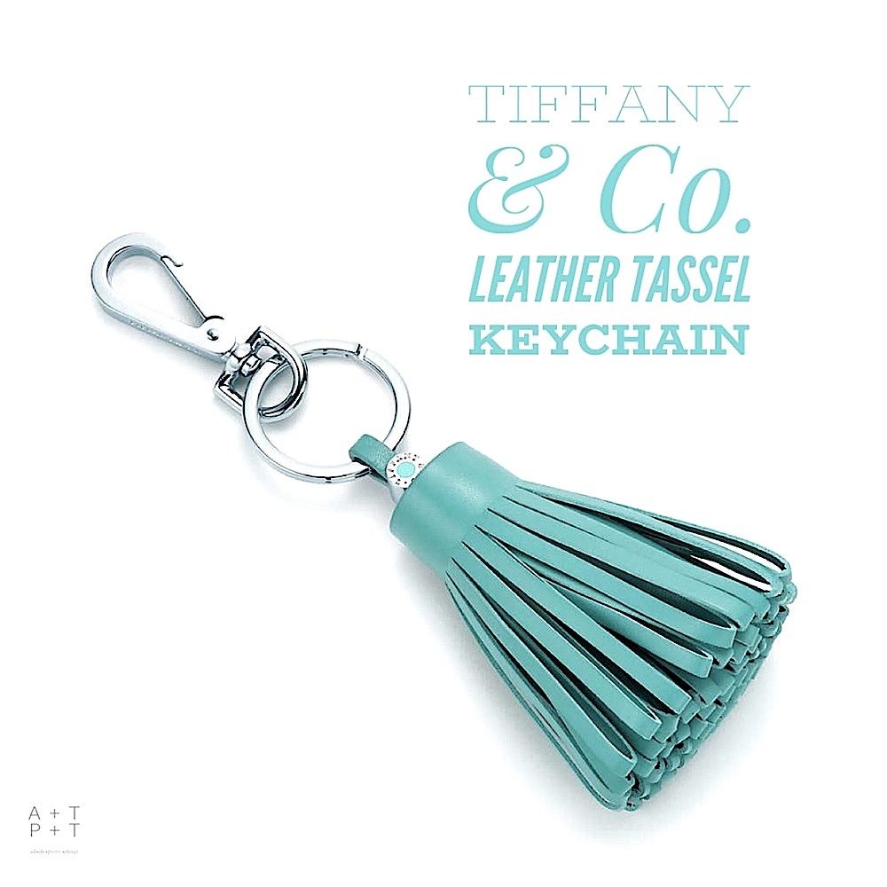 Tiffany & Co. Leather Tassel Keychain